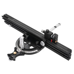 Aluminum Miter Gauge with Adjustable 0-70° Angle, 0-850mm Length, High Precision, Quick Positioning, and Scale Magnifier