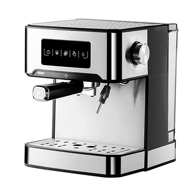 850W 20Bar Semi Automatic Espresso Coffee Machine With 1.5L Removable Tank 360° Steam Wand for Latte Home Cafe