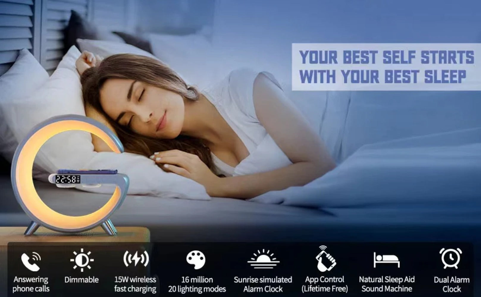 12V Wireless Charger with BT Speaker, 5W-15W Fast Charging, RGB Light, ABS Material, Black/White/Grey, 225mm Size