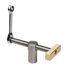 Woodworking Table Vice Clamp - Durable Brass & Stainless Steel, 19mm/20mm, Ratchet Mechanism, 1/2 PCS Options