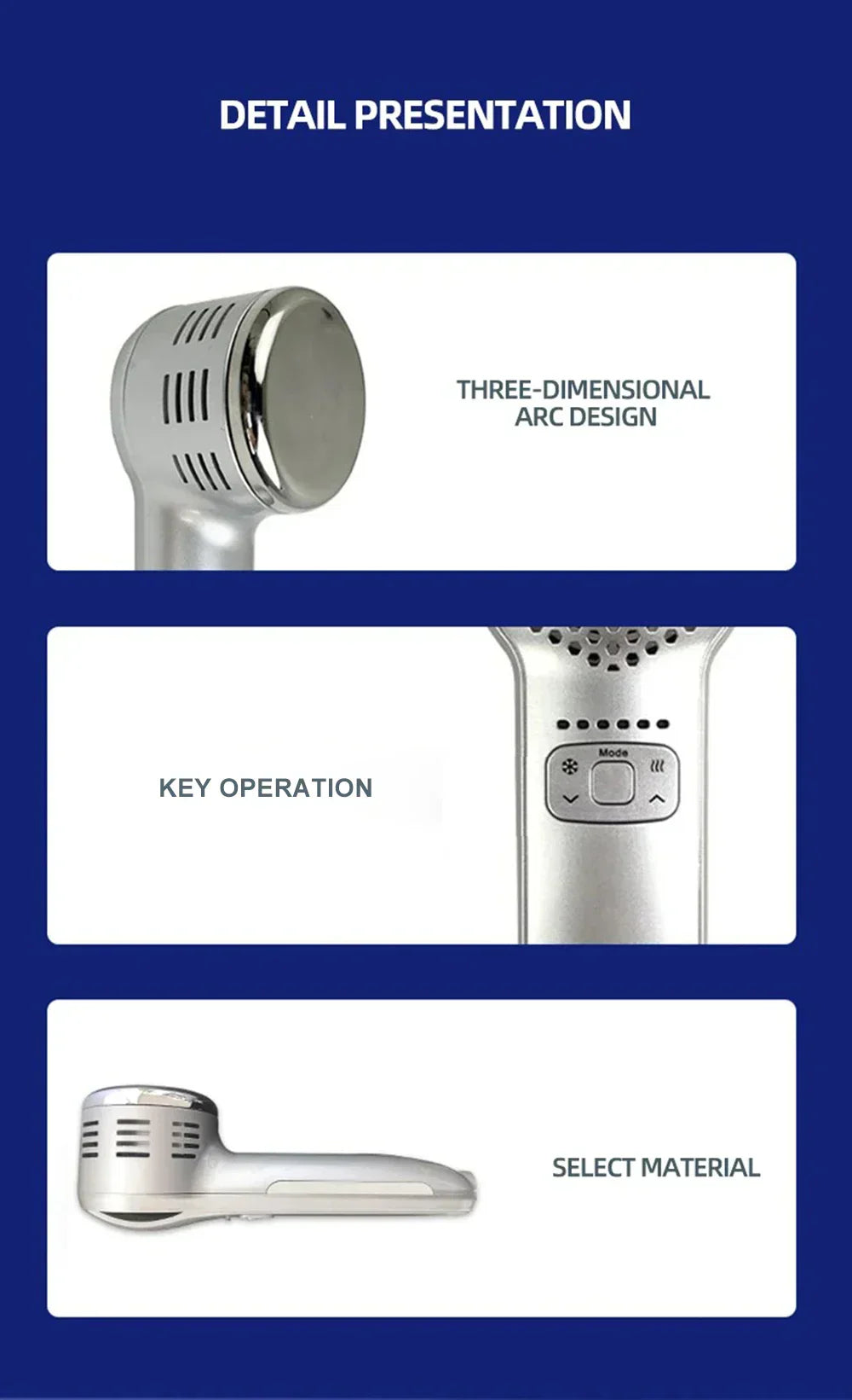 Hot Cold Hammer for Skin Rejuvenation, Tightening & Anti-Wrinkle - Dual-Therapy, Ergonomic Design, All Skin Types