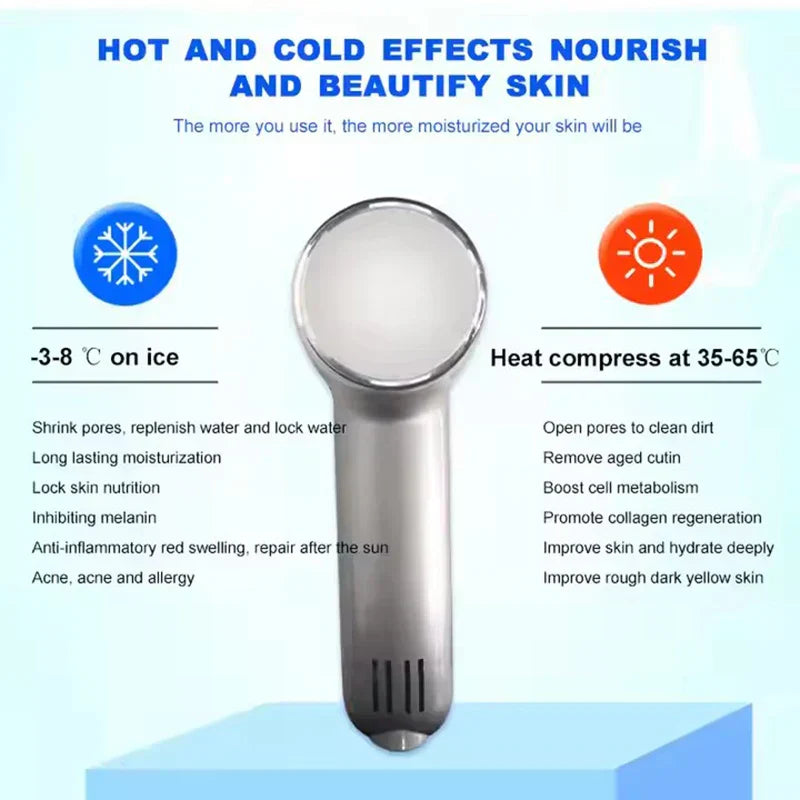 Hot Cold Hammer for Skin Rejuvenation, Tightening & Anti-Wrinkle - Dual-Therapy, Ergonomic Design, All Skin Types