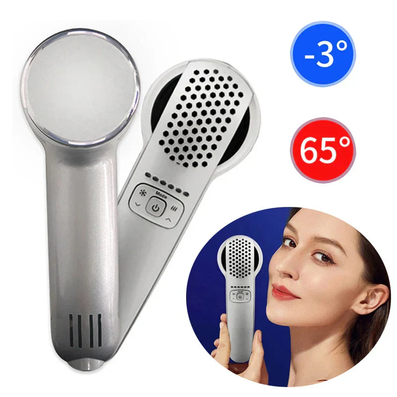 Hot Cold Hammer for Skin Rejuvenation, Tightening & Anti-Wrinkle - Dual-Therapy, Ergonomic Design, All Skin Types
