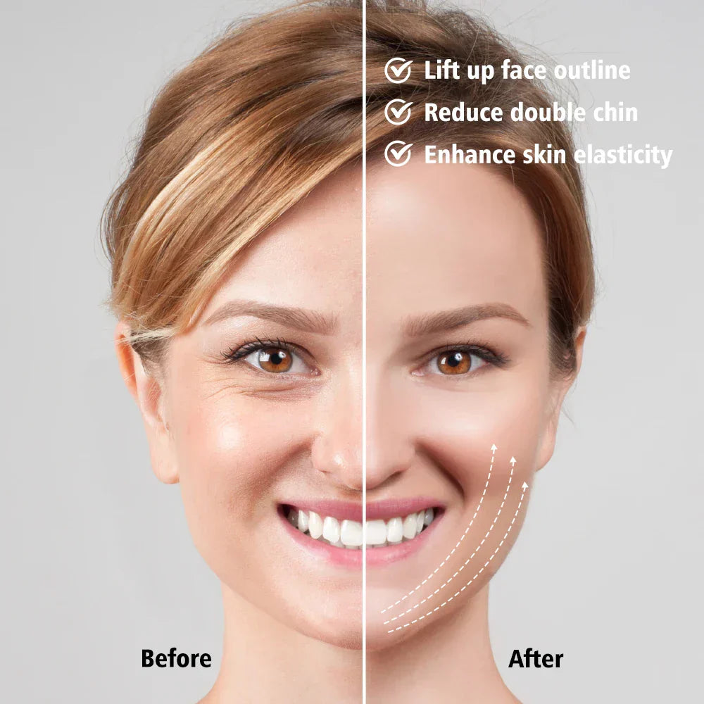 V Face Lifting Device - Rechargeable, LED & EMS Technology, 5 Modes, Infrared & Vibration Massage, Anti-Aging, 170x110x500mm