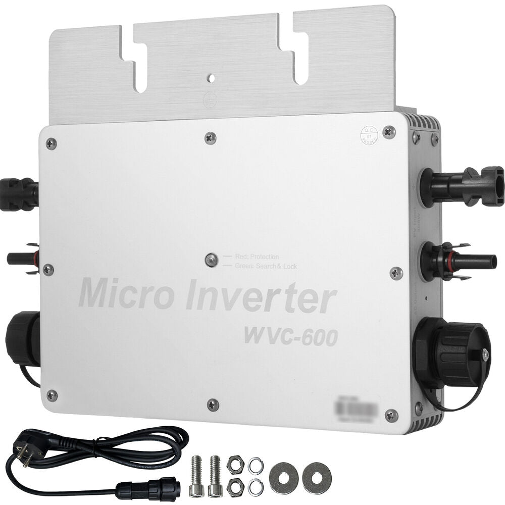 Solar Micro Inverter 600W Grid Tie MPPT Pure Sine Wave DC to AC 220V Waterproof