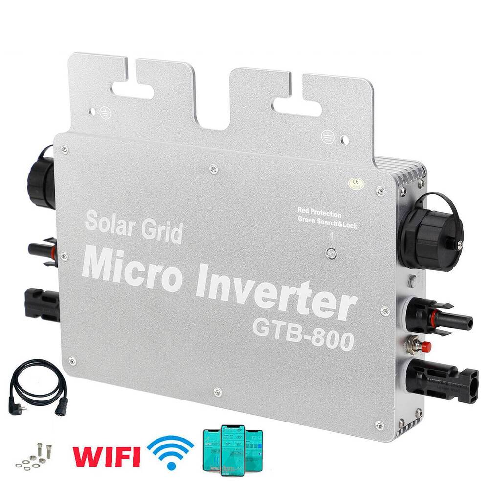 800W MPPT Solar Inverter Grid Tie Micro WIFI App Connection