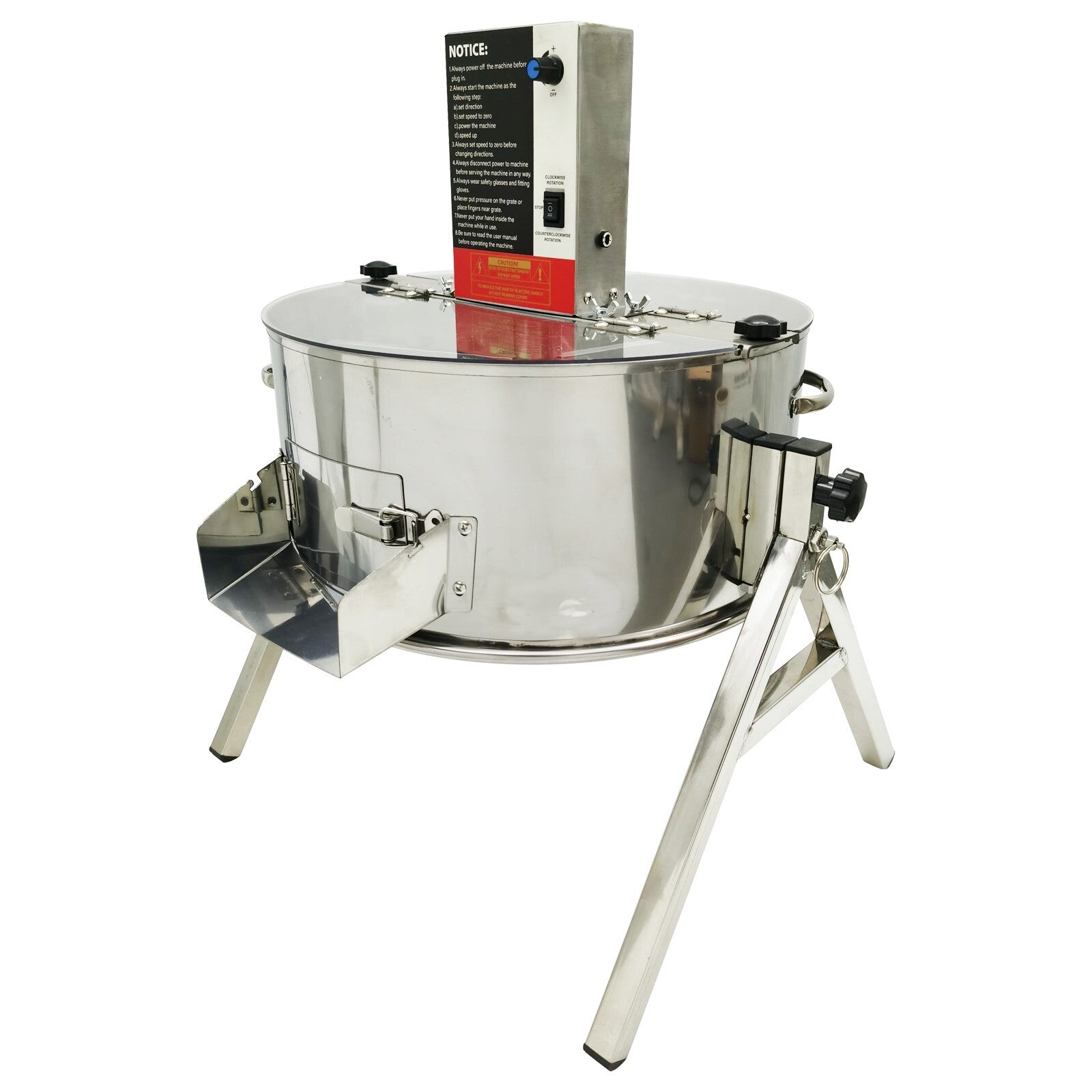 Greenzech 16" Electric & Manual Bud Leaf Trimmer, 52W Stainless Steel Bowl Trimmer for Hydroponics, Herbs & Flowers