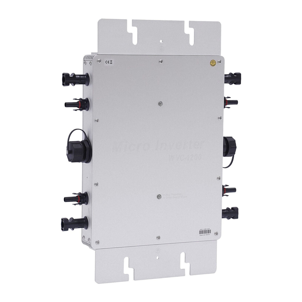 Solar Micro Inverter 1200W Grid Tie MPPT Pure Sine Wave DC to AC Waterproof