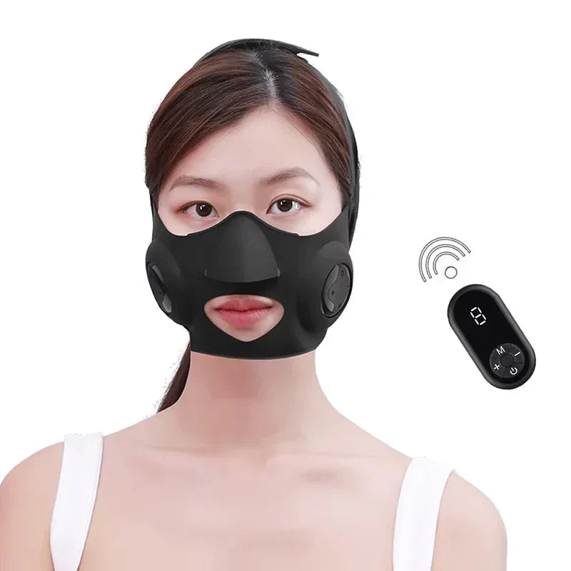 Smart V Face Slimming Device with Remote Control, EMS Facial Care, Electric Massage, Lifting & Wrinkle Reduction