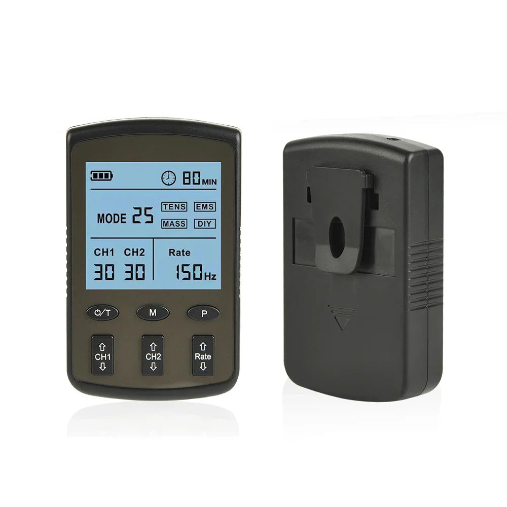 25-Mode TENS EMS Muscle Stimulator for Pain Relief & Body Massage - Digital Therapy Machine with Adjustable Intensity