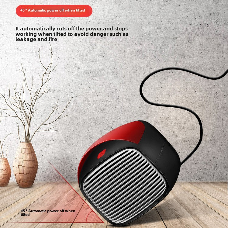 Mini Ceramic Electric Heater 800W 110V/220V - Silent Space Heater for Home & Office