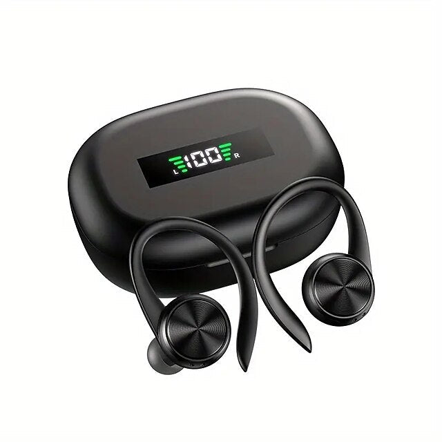 Wireless Earphones Ear Hook Bluetooth Headphone Touch Control HiFI 9D Stereo Sport TWS Headset With Microphone