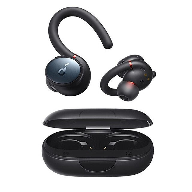 Bluetooth 5.2 Headphones Sports Rotating Ear Hooks Deep Bass IPX7 Waterproof Sweatproof Sport Earbuds