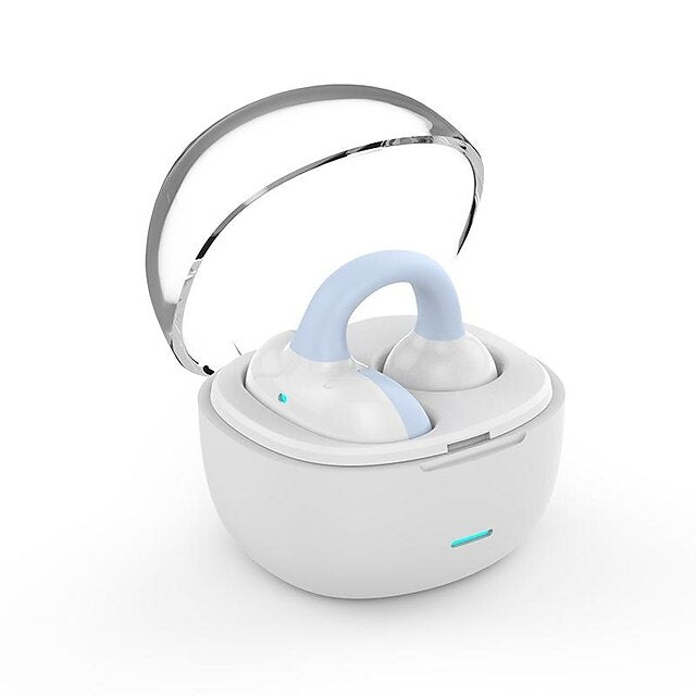 Single Ear Clip Earphone Bluetooth Sport Headphone Noise Cancelling Wireless Game Headset Touch Control With Charging Case