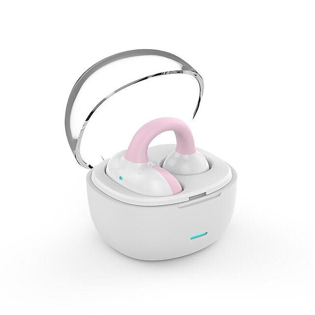 Single Ear Clip Earphone Bluetooth Sport Headphone Noise Cancelling Wireless Game Headset Touch Control With Charging Case