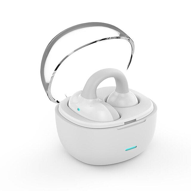 Single Ear Clip Earphone Bluetooth Sport Headphone Noise Cancelling Wireless Game Headset Touch Control With Charging Case