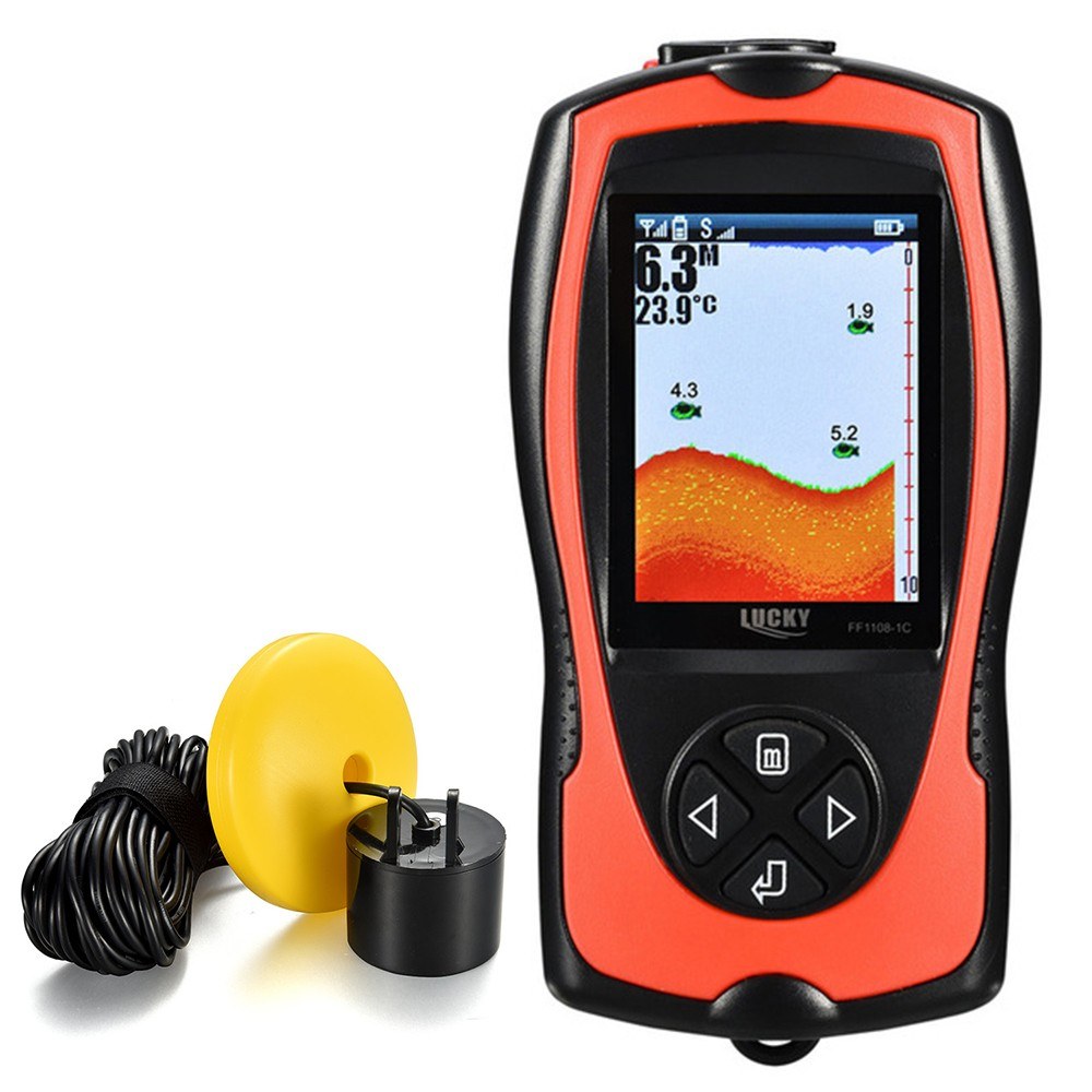 Portable Fish Finder 100M/300FT Depth Fish Alarm Wired Fish Detector