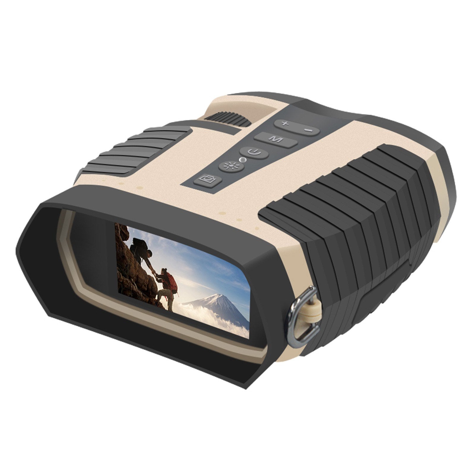 Binoculars with Camera Night Vision Scope 4X Optical Zoom 8X Digital 3" LCD Screen 2.5K Video 3W IR Waterproof IP65 for Hunting Outdoor Telescope