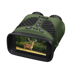 Binoculars Camera Infrared Night Vision 2.5K 10X Optical Zoom 3'' IPS Screen Infrared Illuminator Digital Zoom for Hunting Camping Digital Binoculars