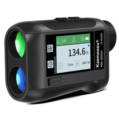 Golf Rangefinder Distance Meter with LCD Touch Screen 6.5X Magnification USB Rechargeable Range Finder with Speaker Slope Function Flagpole Locking