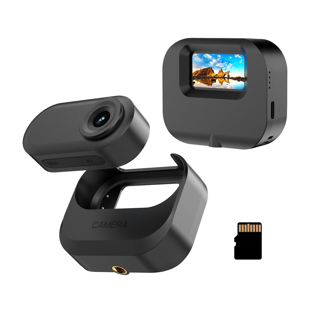 Vlog-Ready 1080P Mini Sports Cam - 1.47" IPS, 130° Wide, Battery Case, 32GB TF for Video