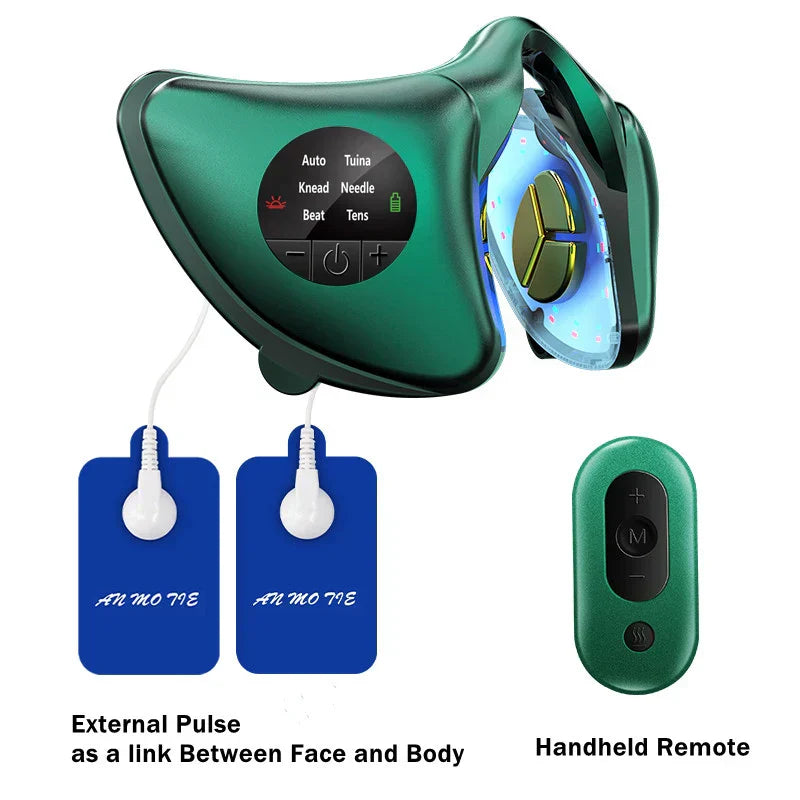 TEMS Microcurrent Face-Lifting Device - Stimulates Collagen, Reduces Fine Lines, Enhances Skin Vitality, 12 Gears, 5 Modes