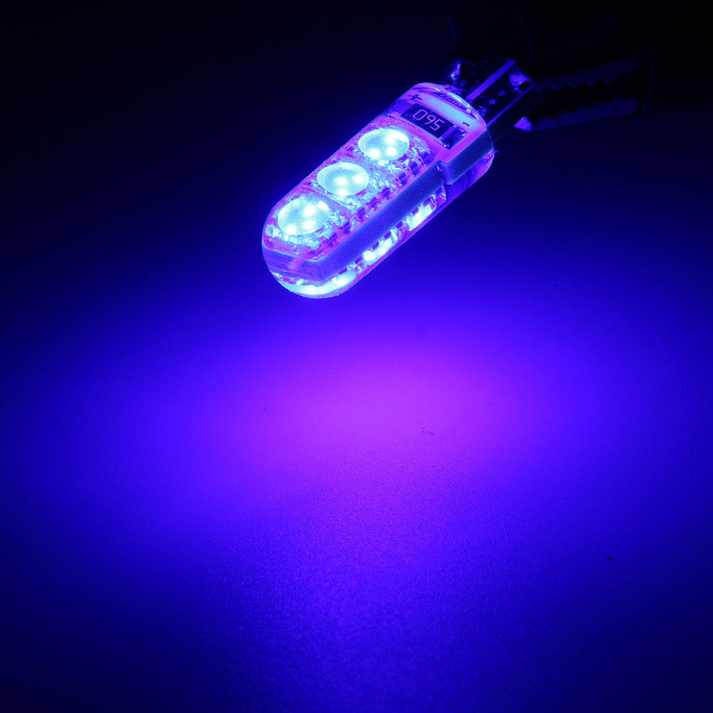 T10 194 501 W5W Silicone LED Side License Plate Light Wedge Lamp