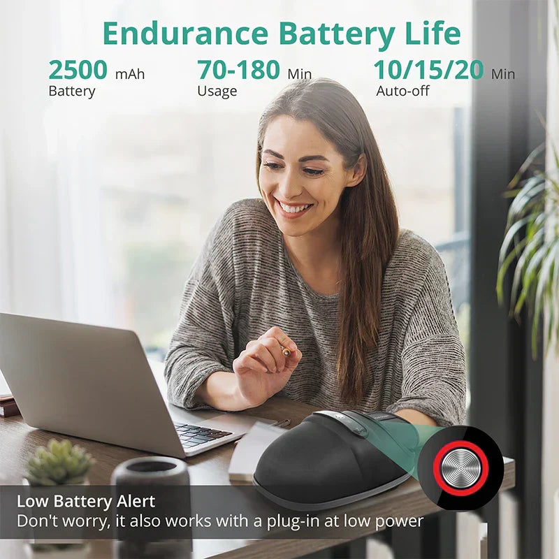 Wireless Electric Hand Massager with Air Compression, Heat Therapy, and Customizable Modes for Muscle Relaxation