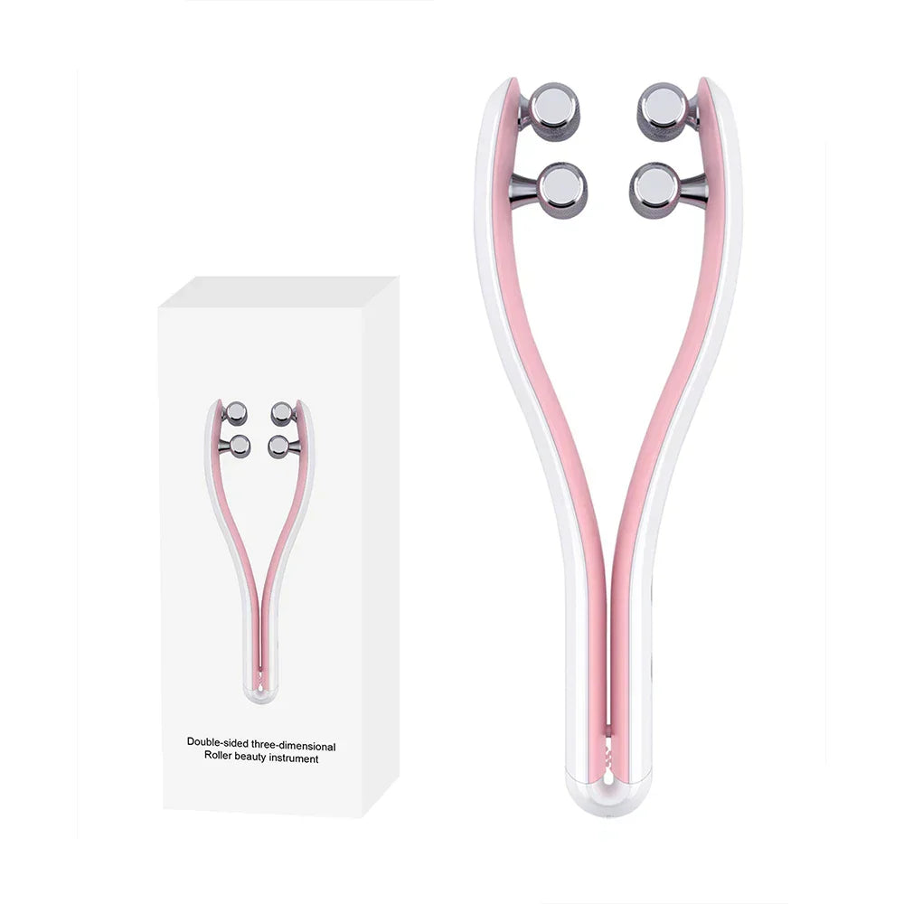2-in-1 Face Lifting Roller Massager with 3 Modes, EMS Microcurrent, and Adjustable Speed for Skin Care and Lifting