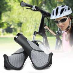 1 Pair Bike Handlebar Grips Waterproof Non-Slip 140mm Length Bicycle Grips