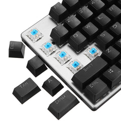 104 Keys Mechanical Keyboard RGB Backlit Punk E-sports Gaming Keyboard Absorbable Hand Rest