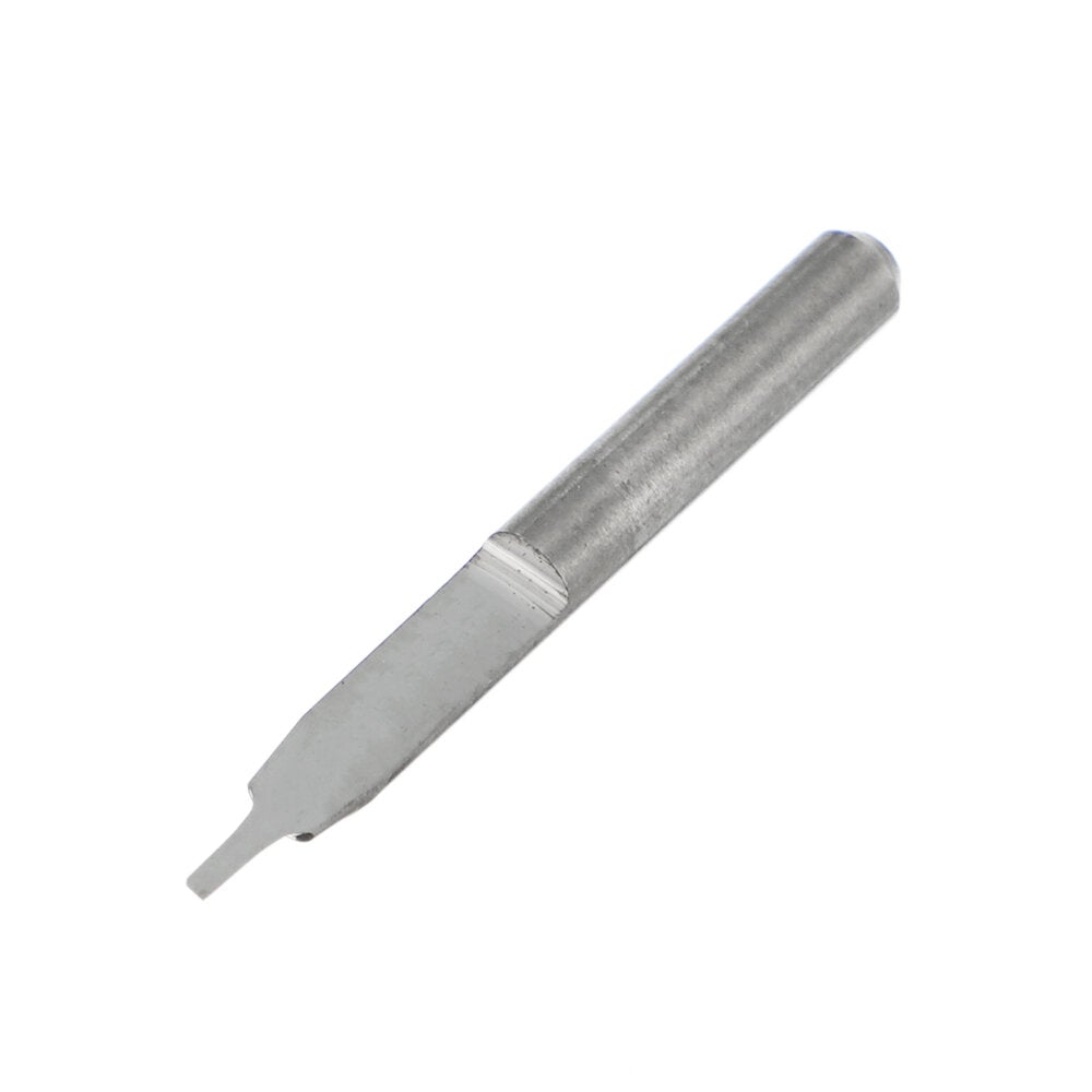 10Pcs 3.175mm Shank V-shape PCB Engraving Drill Bit Single Grooving Flat Bottom 0.8-3mm CNC Router Mill Carbide Milling Cutter Tool