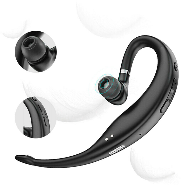 Bluetooth 5.0 Earhook Earphone Wireless Headphones Sport Earbuds Waterproof Headset With Mic