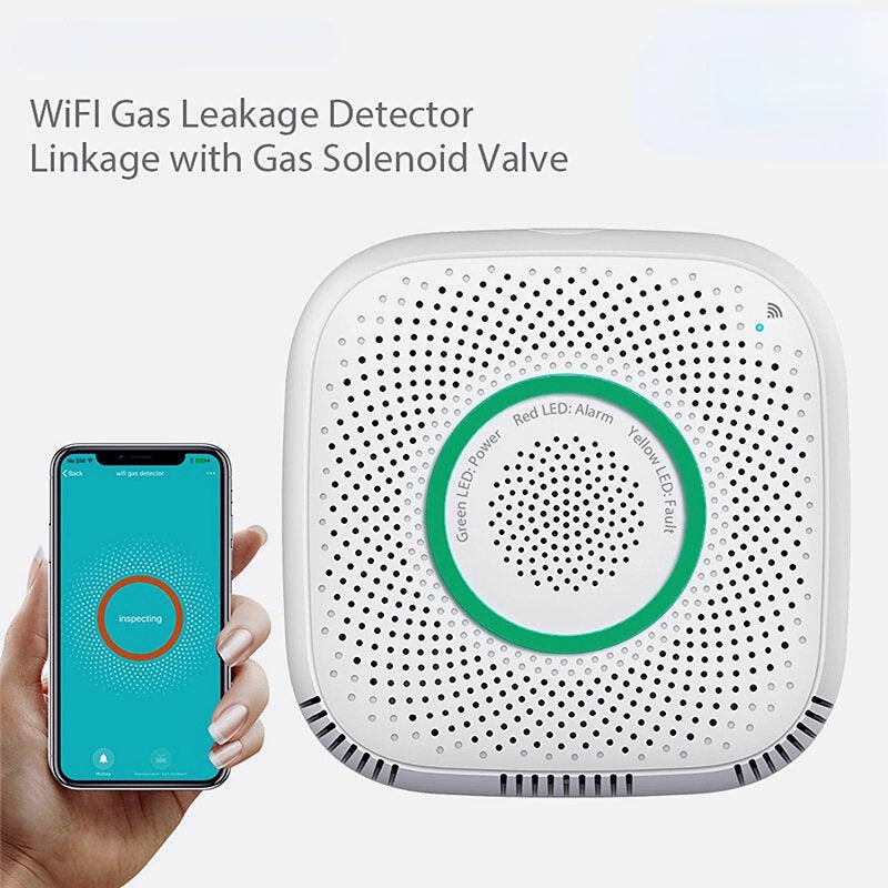 Smart Home Gas Detector WIFI Voice Prompt Gas Sensor for Alarm System