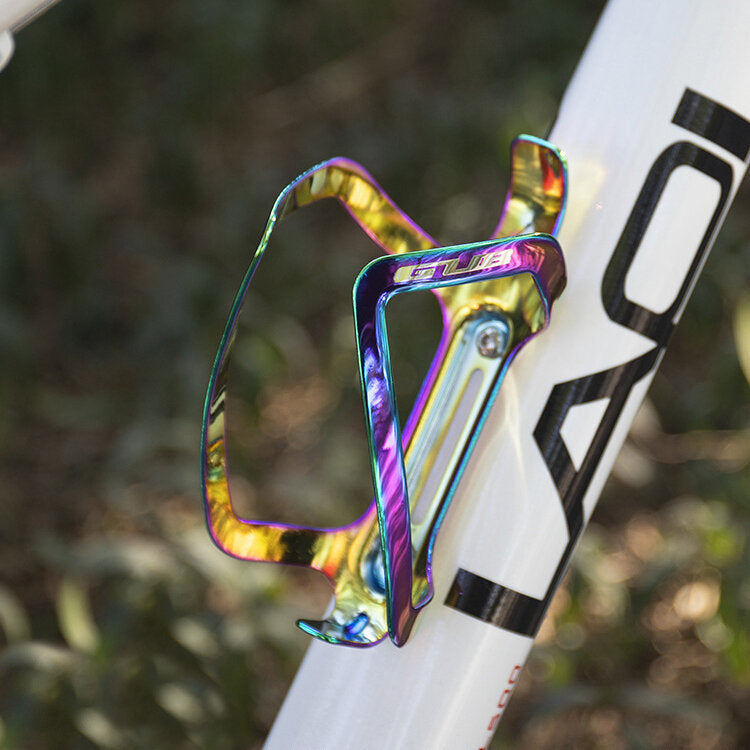Aluminum Bicycle Water Bottle Holder Bike Mount Ultra Light Electroplated Colorful Cycling Bike Bottle Cage