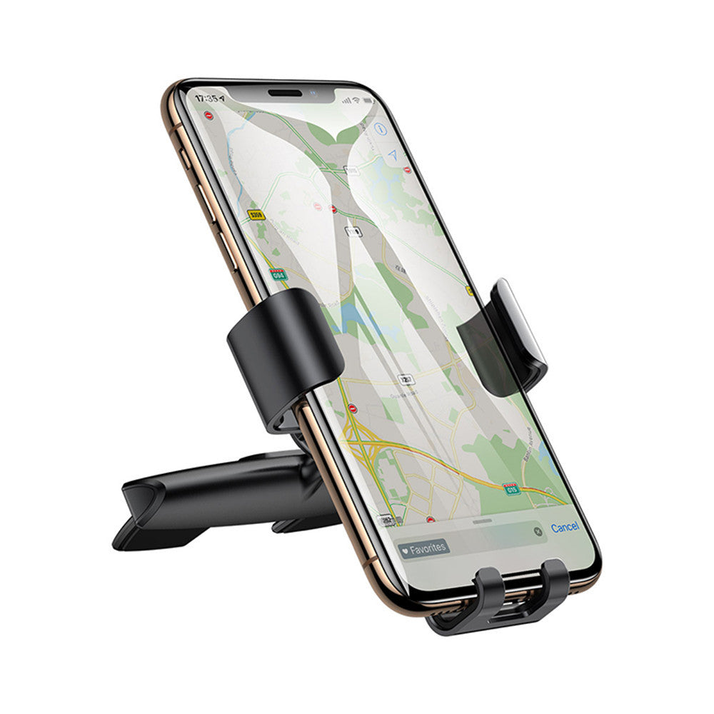 Metal Gravity Linkage Auto Lock CD Slot Car Mount Holder Stand