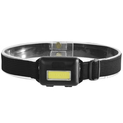 450LM COB LED Ultralight Headlamp 3 Switch Modes Adjustable Camping Running 3*AAAA Battery