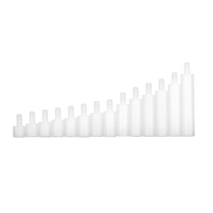 M3NH15 140Pcs M3 Nylon Hex Screw Black/White Female to Male PCB Standoff Column Set