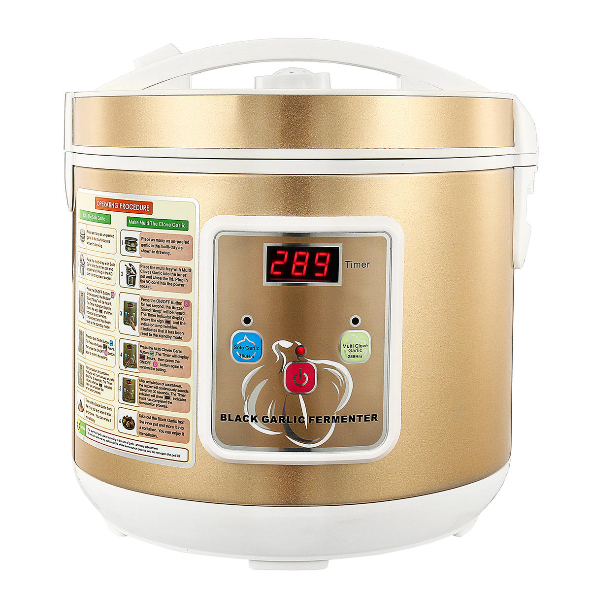 5L Timable Automatic Garlic Fermenter Ferment Box Black Garlic Blender Maker Machine