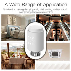 Smart Radiator Actuator Valve Thermostat Programmable Temperature Controller Voice Control Alexa Tuya App