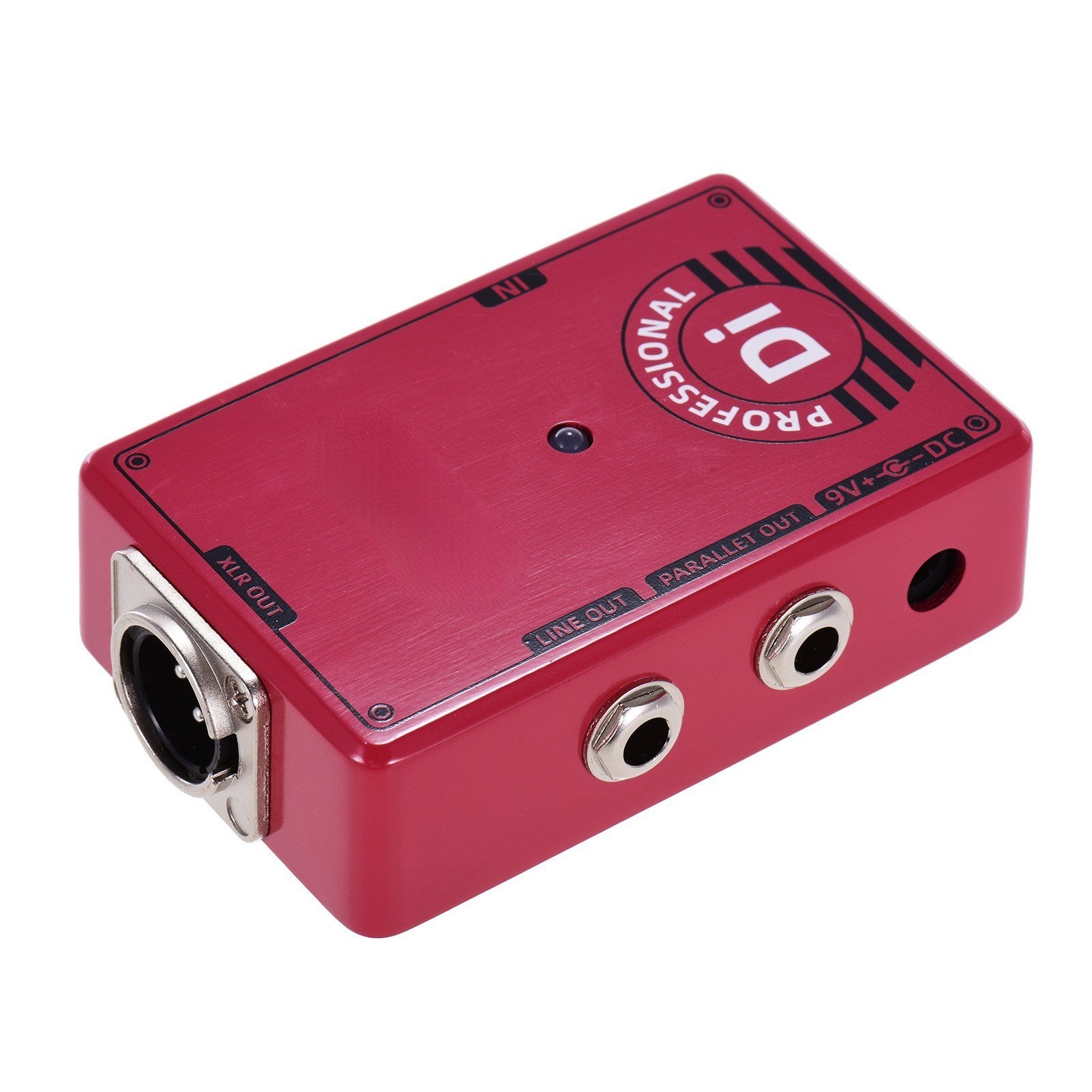 DI Box Guitar Effect Pedal with Ground Lift Switch XLR Out for Electric