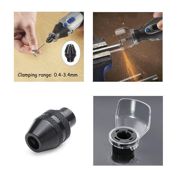 Safety Protective Cover with 0.4-3.4mm Keyless Chuck