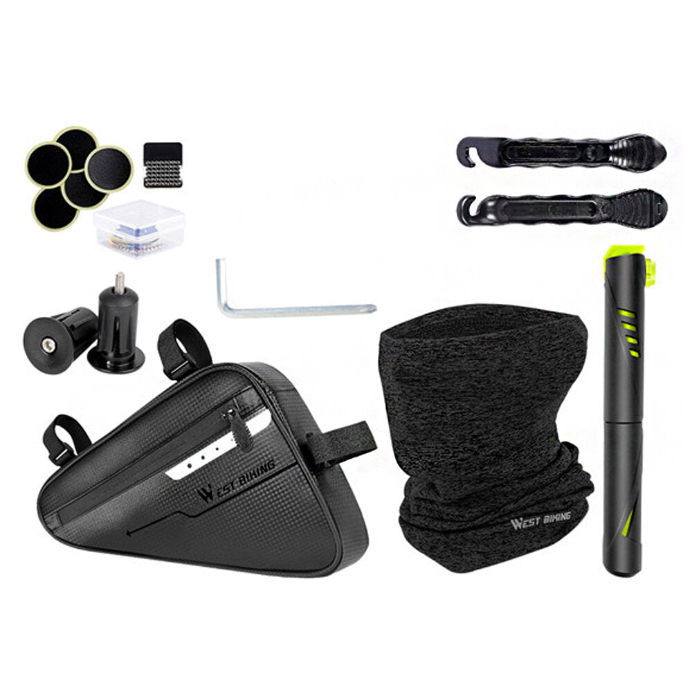 Bicycle Repair Kit Tools Air Pump Bike Bag Balaclava Scarves Multi-tool Bike Repair Tools Multitool Outdoor Cycling
