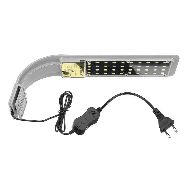 15W LED Aquarium Light Fish Clip-on Lighting Touch Control Tank Grow LED Planting Lamp