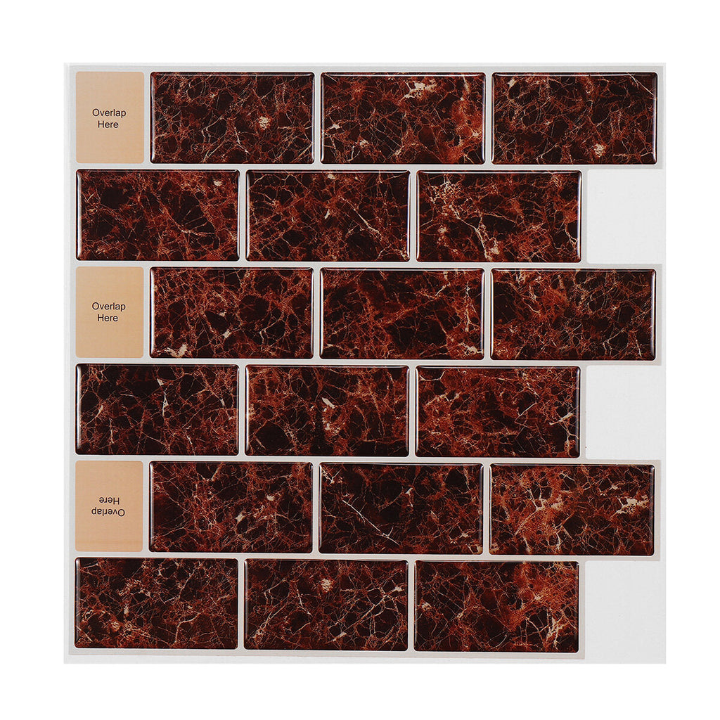 3D Tile Brick Stone Wall Sticker Self Adhesive Waterproof Foam Panel Stickers