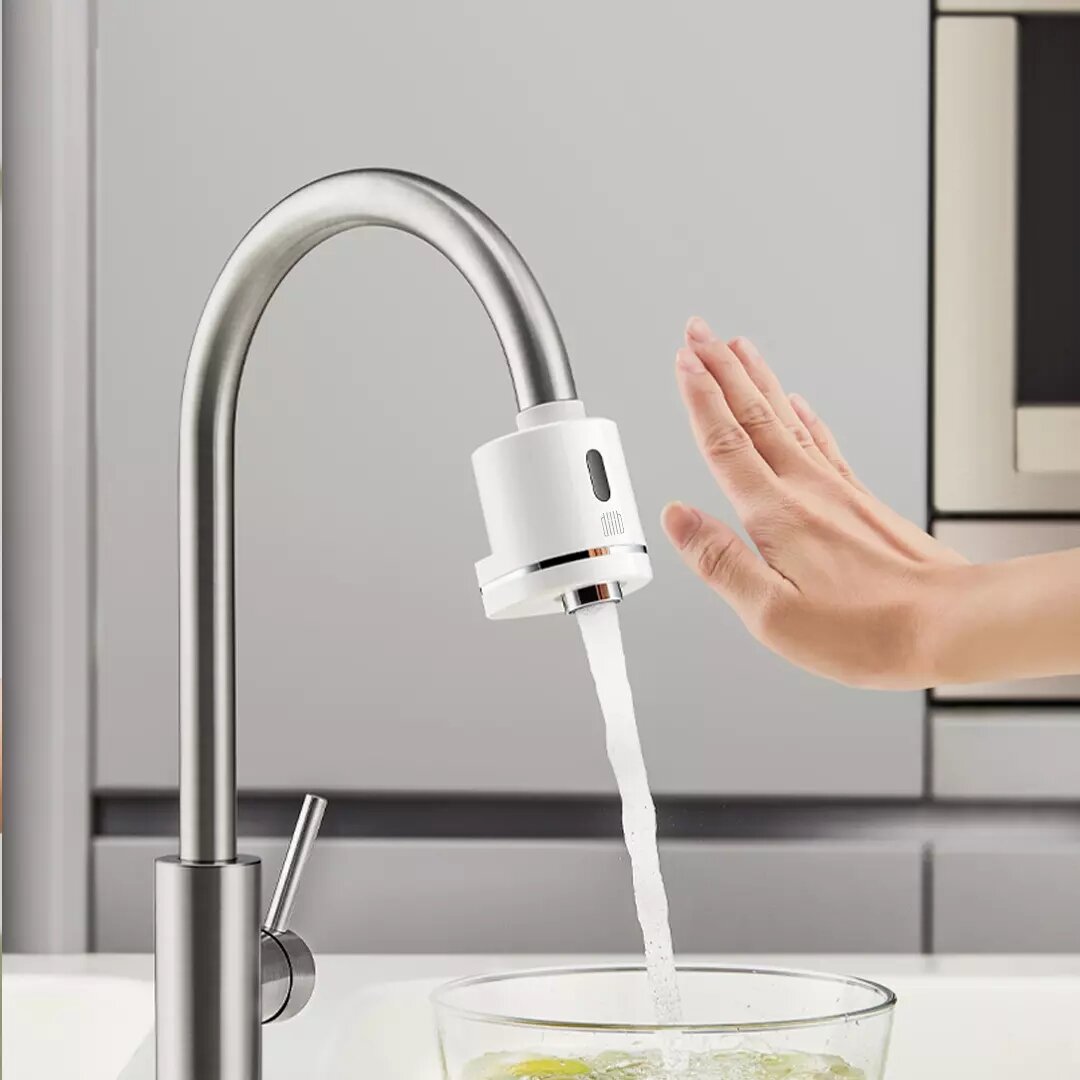 Automatic Sense Infrared Unplugged Induction Touchless Water Saver Device For Kitchen Bathroom Sink Faucet