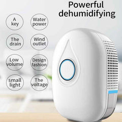 25W Portable Mini Dehumidifier Air Dryer Drying Moisture Dehumidification Machine Low Noise for Home Office