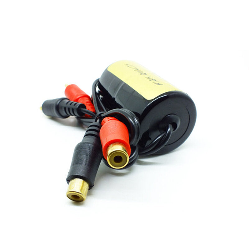 RCA Car Amplifier Audio Filter Male And Female Connector Noise Filter Car Audio Modification