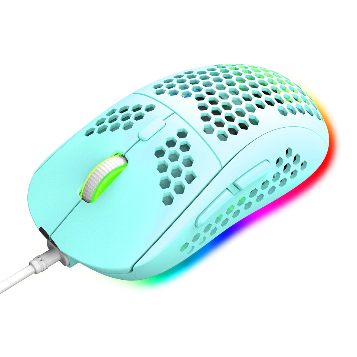 Wired Game Mouse Breathing RGB Colorful Honeycomb Hollow 12000DPI Gaming Mouse USB Wired Gamer Mice for Desktop Computer Laptop PC