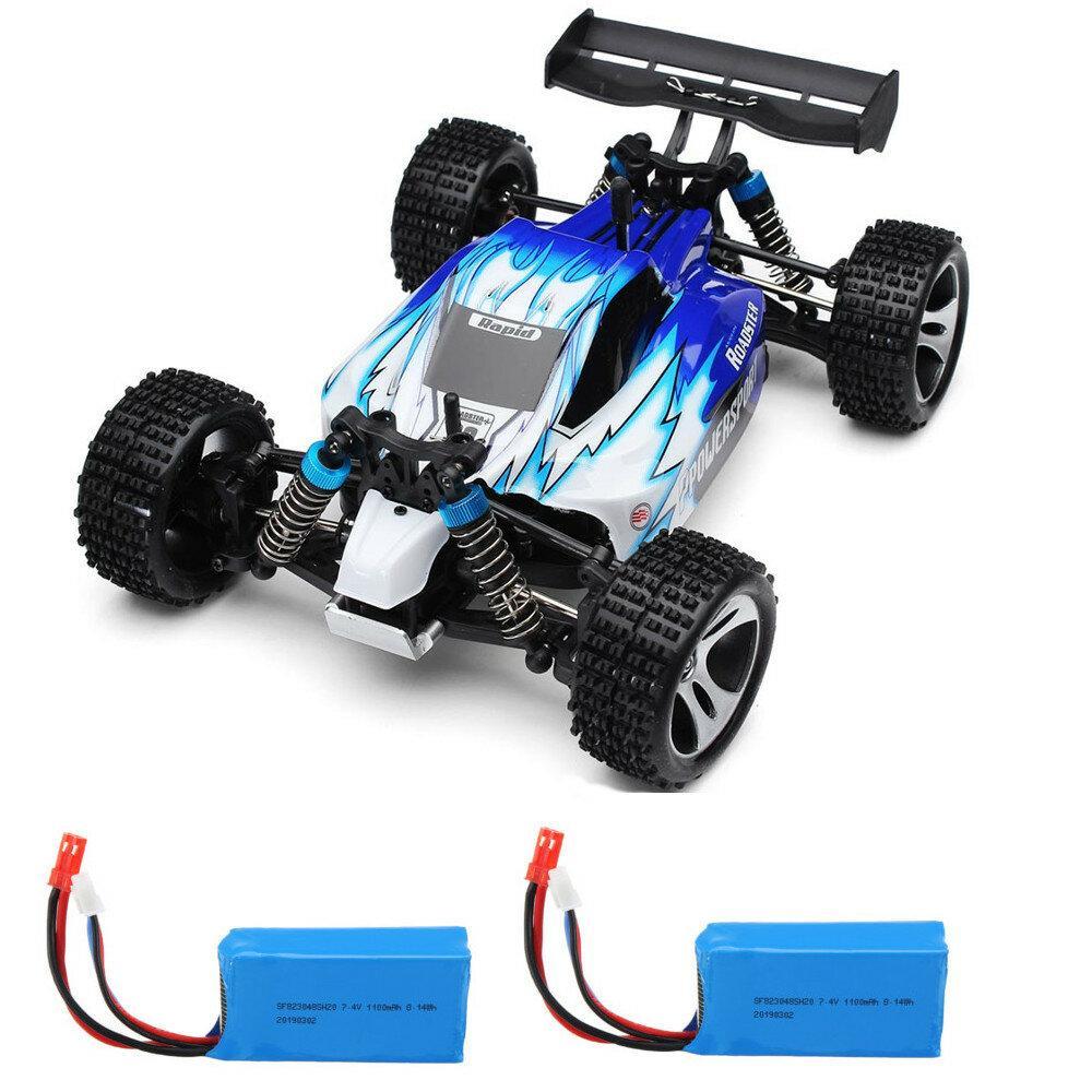Rc Car with 2 Batteries Version 1/18 2.4G 4WD 50km/h Off Road Truck RTR Toy